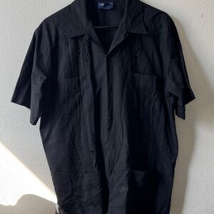 Men's Black Dress Shirt